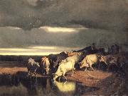 unknow artist Ox oil painting reproduction